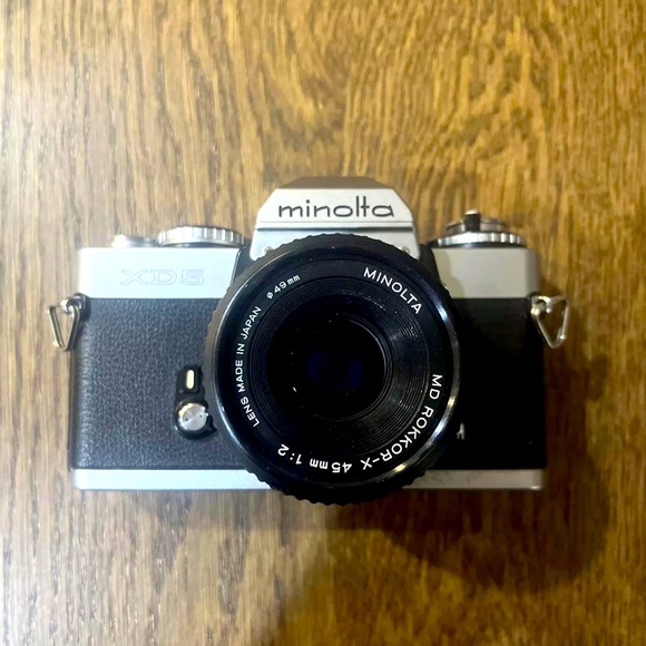 minolta Other - Minolta XD5 W/ ROKKOR-X 45/2 Compact Lens, Red Leds,Working Body,  Tested!